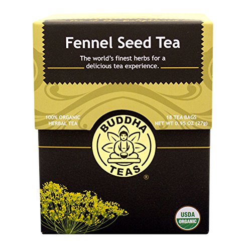 Buddha Teas Fennel Seed Tea, 18 Count Pack of 6