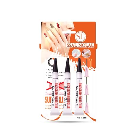 Super Strong Nail Glue for Press On Nails- Salon Quality for Acrylic, Fake Nail Tips. Quick Dry, Long Lasting, No UV Lamp, Dehydrator or Primer Needed-18ML