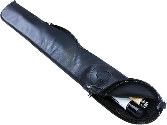 Billiard Pool Stick Bag,1 X 1 PU Pool Cue Cases,Soft 2-Piece Pool Stick Case, Pool Table Accessories(Available in 2 Colors)