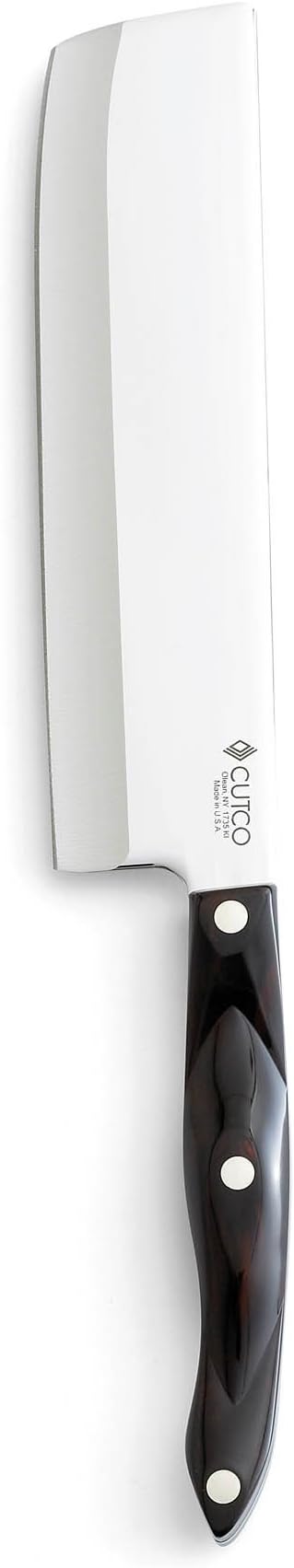 CUTCO Model 1735 Vegetable Knife............7.7" x 2.0" High Carbon Stainless Straight Edge blade and 534" Classic Brown ("Black") Handle............in factory-sealed plastic bag