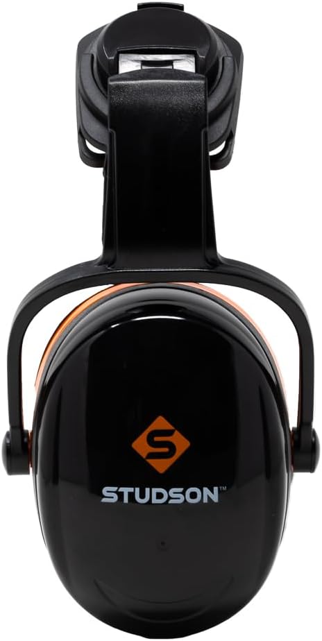 STUDSON ED-2 Ear Defender - 24 dB NRR ANSI Certified Hearing Protection - Easy-Adjust Fit - Universal 30mm Helmet Mount - Heavy-Duty Noise Reduction for Construction & Industrial Use (Dielectric)