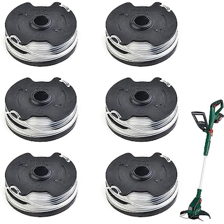 Chuancheng 6 PCS Thread Spools for Lidl Parkside Cordless Grass Trimmer Prta 20-Li A1, B2, C3