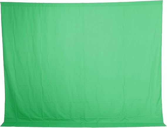 CDQL 3x2.5M Green Screen Backdrop, Green Screen Backdropop, Large Virtual Greenscreen Background Sheet for Streaming, Photography, Meeting