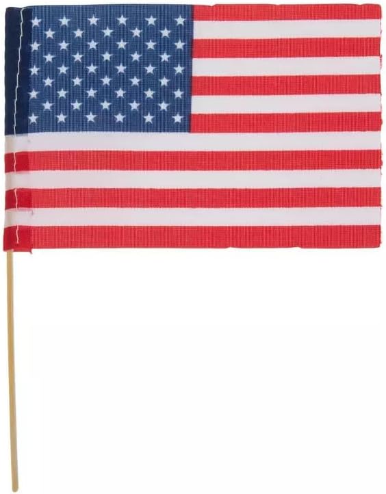 Dollhouse and Craft Miniatures - American Flag - Scale 1:12