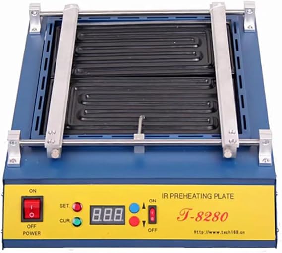 T8280 PCB Preheater IR Preheating Plate T-8280 IR-Preheating Oven 0-450degree Celsius Solder Repair (220, Volts)