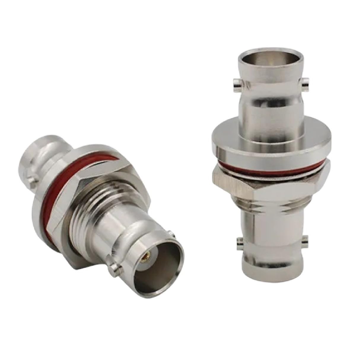 1pcs BNC-KKY Pure Copper Double Way Female Head BNC Fixed Panel Waterproof Q9 Female Head with Nut Fixed BNC Female to Female New 2025 for Arrival High for Quality