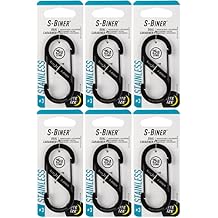 S-Biner, Size 3, Black ( 6 pack )