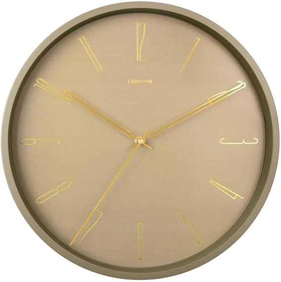Karlsson Bell Numbers Wall Clock 35cm - Moss Green