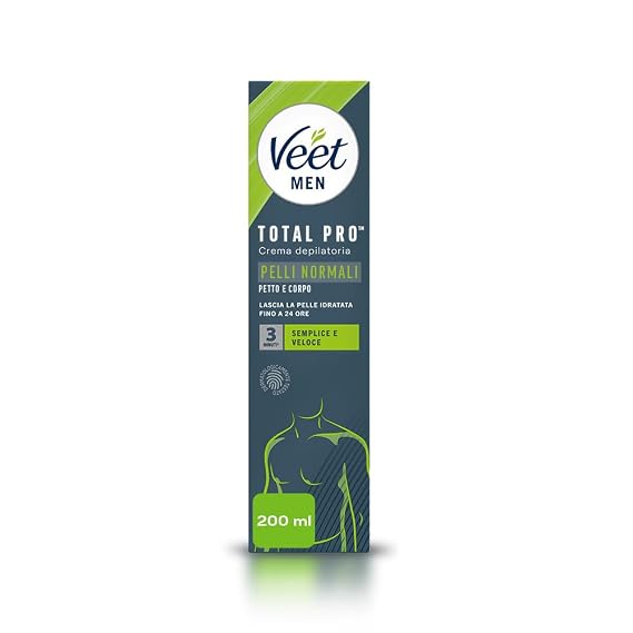 Veet for Men Hair Removal Gel Creme 200ml (1) | 7 days of smoothness, 24hr hydration, no nicks or cuts, quick & easy, Hair grow back softer, Chest, arms, legs, back