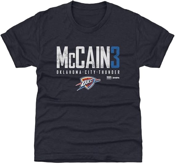 500 LEVEL NBA Jared McCain Oklahoma City Thunder Elite Kids T-Shirt