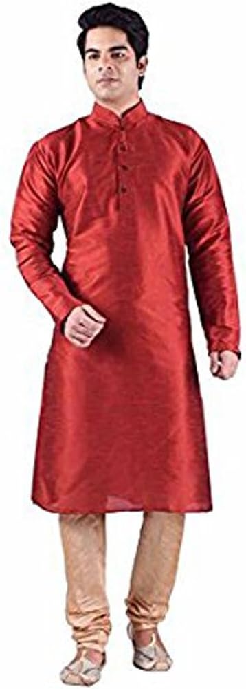 Royal Kurta Men's Silk Blended Long Kurta