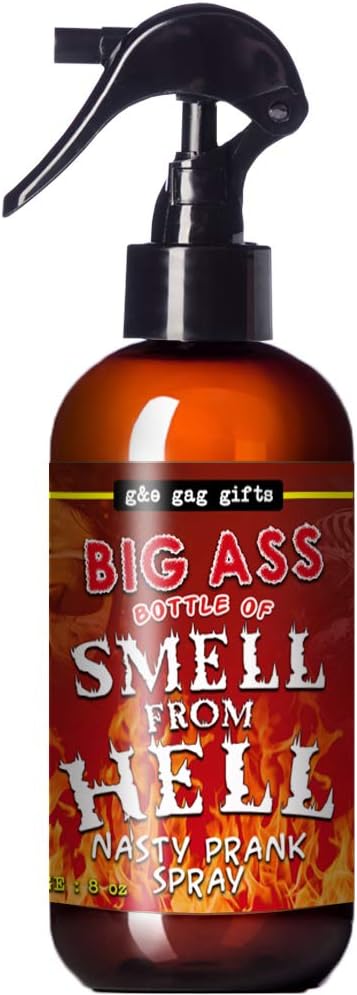 Smell from Hell Prank Spray Large 8oz Bottle Extreme Hot Garbage Scent, Hilarious Room-Clearing Gag Gift, Made in USA