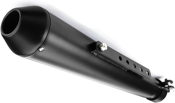 For Yamaha Sr400 Motorcycle Muffler Modified Tail System Exhaust Pipe Exhaust Muffler Silencer(Black)
