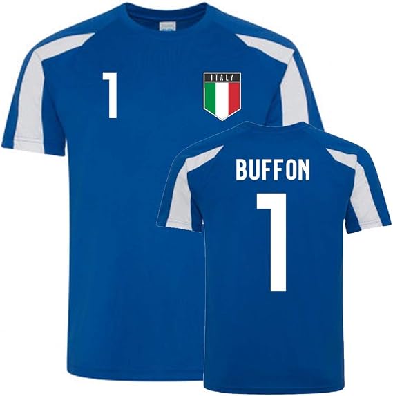 Gianluigi Buffon Italy Sports Training Jersey (Blue-White)