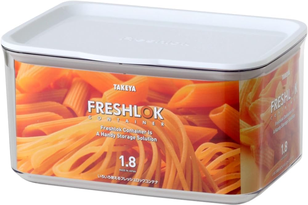 Takeya Chemical Industry Fresh Lock Container, White, L, 60.9 fl oz 1,800 ml