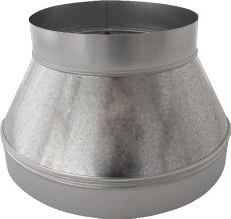 SM-RDP 97 9-Inch by 7-Inch Round Galvanized Plain Reducer