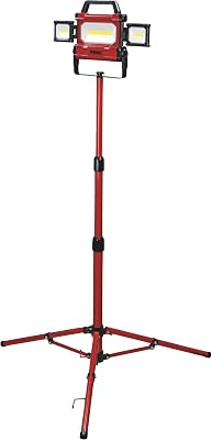 Prime LEDTS04 4500 Lumen3000, 750X2 Red WL w3 COB LED Light, 6ft. 183 SJTW Cord, 5ft Tripod