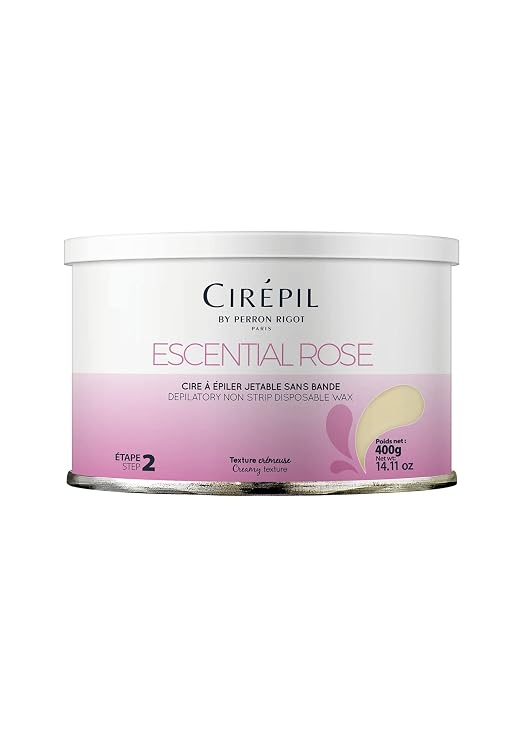 Cirepil ESCENTIAL ROSE Stripless Hard Wax Tin 14.11oz / 400g