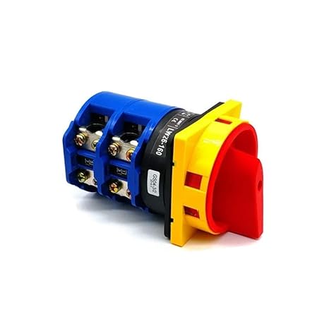 ATO 160A Rotary Switch, 4 Pole, 2 Position Universal Rotary Cam Switch, Safe and Reliable Changeover Switch (160A)