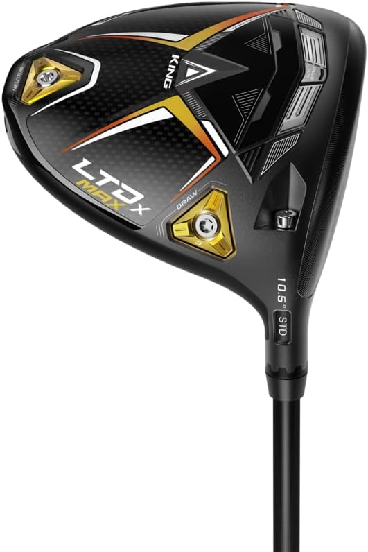 Cobra Golf 2022 LTDX Max Mens Driver Matte Black-Gold Fusion