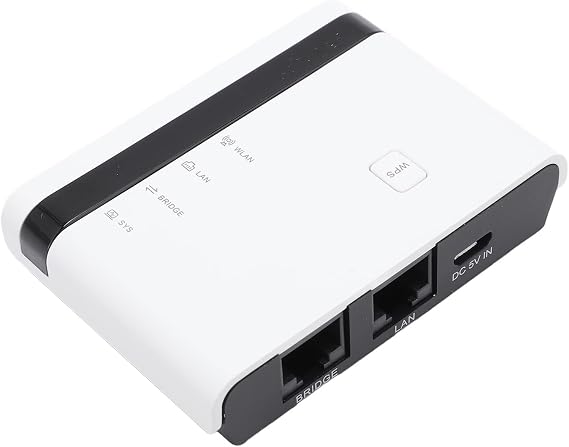 Wireless Print Server, Share 4 USB Printers Over LAN via Ethernet or Wirelessly, Plug and Play, Easy Setup, Wireless Print Server for Home Warehouse Store Shop Use (US Plug)