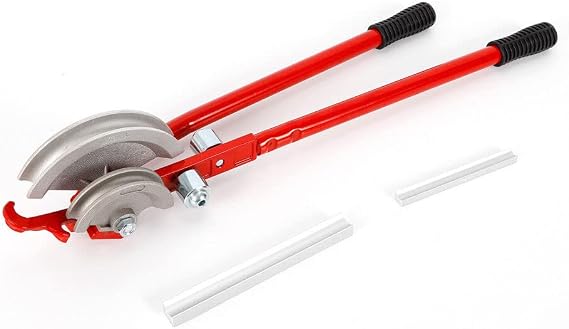 15 mm/22 mm Hand Bender Professional Manual Pipe Bending Pliers Pipe Bending Machine with 2 Metal Pressure Rollers for Copper Pipes Iron Pipes Aluminium Pipes Stainless Steel Pipes