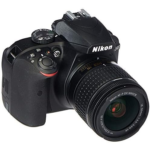 Nikon D3400 Digital SLR Camera & 18-55mm VR DX AF-P Zoom Lens Black - Renewed