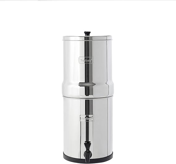 Travel Berkey Gravity-Fed Water Filter with 2 Black Berkey ElementsEnjoy Potable Water While Camping, RVing, Off-Grid, Emergencies, Every Day at Home
