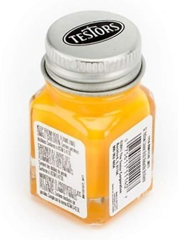 Testors Corp. Enamel 1/4 oz Yellow TES1114TT Plastics Paint Enamels