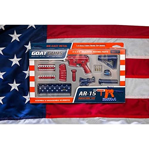 GoatGuns Miniature USA AR 15 Model | 1:3 Scale Diecast Metal Build Kit
