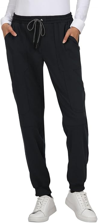 KOI Next Gen Women's 7 Pocket Good Vibe Jogger Scrub Pants with 4-Way Stretch and Elastic Waistband