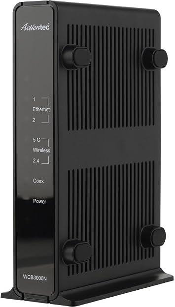 Actiontec WCB3000N01 Single Dual-Band Wireless Network Extender and Ethernet Over Coax Adapter WCB3000N