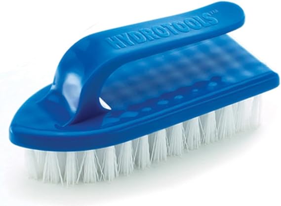 SWIMLINE | Pool Brush for Walls, and Steps | Handheld Bristle Scrubber | Grab-and-go scrubber with added bristles for stubborn waterline rings and step grime; sure-grip handle