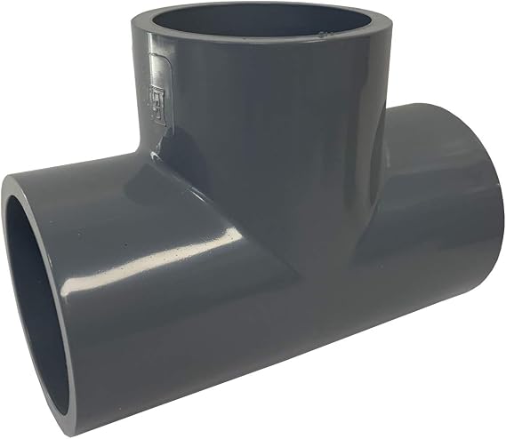 ERA Sch 80 CPVC 4 Inch Straight Tee, Socket Connection High-Strength, Ideal for High-Temperature Pipe Applications