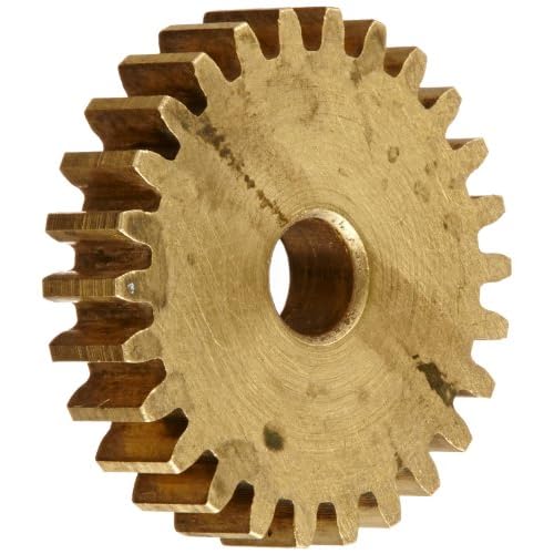 Boston Gear G174 Spur Gear, 14.5 Pressure Angle, Brass, Inch, 32 Pitch, 0.187 Bore, 1 OD, 0.062 Face Width, 30 Teeth