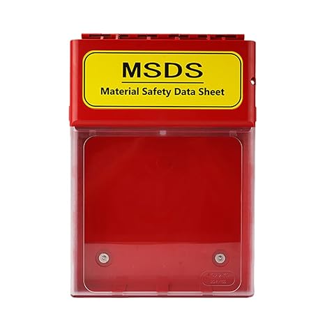 SDS Display Rack Wall Station OSHA File Material Data Storage Box ,Magnetic Lock Waterproof and Moisture-proof MSDS Data Box SDS Envelopes