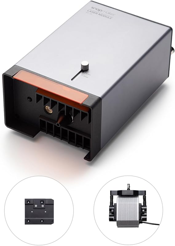 Snapmaker 40W Laser Module with Air Assist,Cutting 20mm Pinewood in one Pass,Compatible with Snapmaker Artisan 3 in 1 3D Printer
