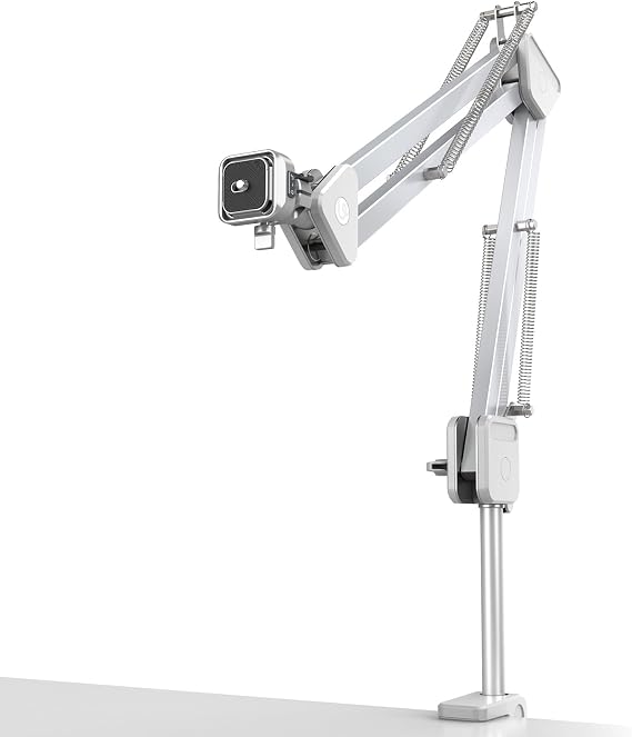 ULANZI TH04 Overhead Camera Mount with Magic Arm and 1/4" Ball Head, Camera Backpack Strap Clip
