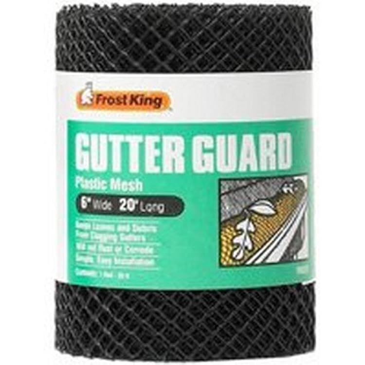 Frost King VX620 6 X 20 Black Plastic Mesh Gutter Guard