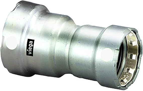 Viega MegaPress 1" x 3/4" Stainless Steel 304 Reducer - Double Press Connection - Smart Connect Technology