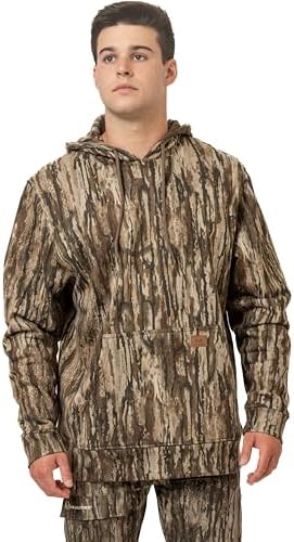 Realtree Mens Camo Fleece Hoodie - Hunting Sweatshirt with Kangaroo Pocket - Warm Outdoor Pullover
