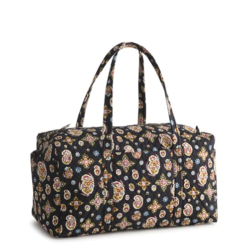 Vera Bradley Womens Premium Cotton Large Original Duffel Bag