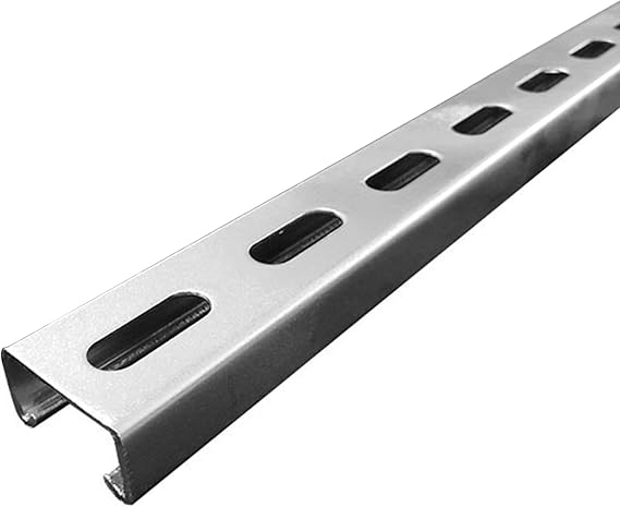 Metal Strut Channel with Slotted Back 100mm/3.94" Pre-Galvanized Steel U Channel 1 Pcs Framing Steel Channel - Efficient Support Solution (Thickness 0.8mm, Size 41x21mm)