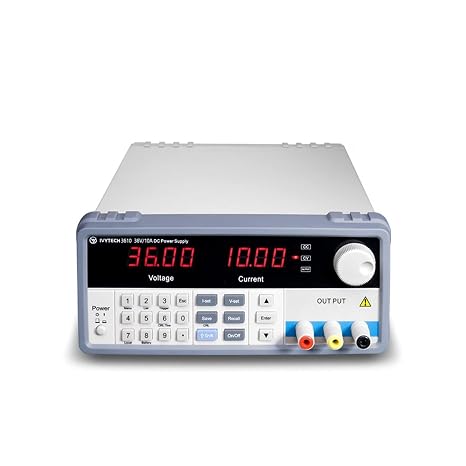 DC Power Supply Variable, Professional Programmable DC Bench Power Supply 36V 10A 60V 5A Digital Regulated Switching Adjustable Laboratory Power Source for laboratory, school, repair, electrolyzation(