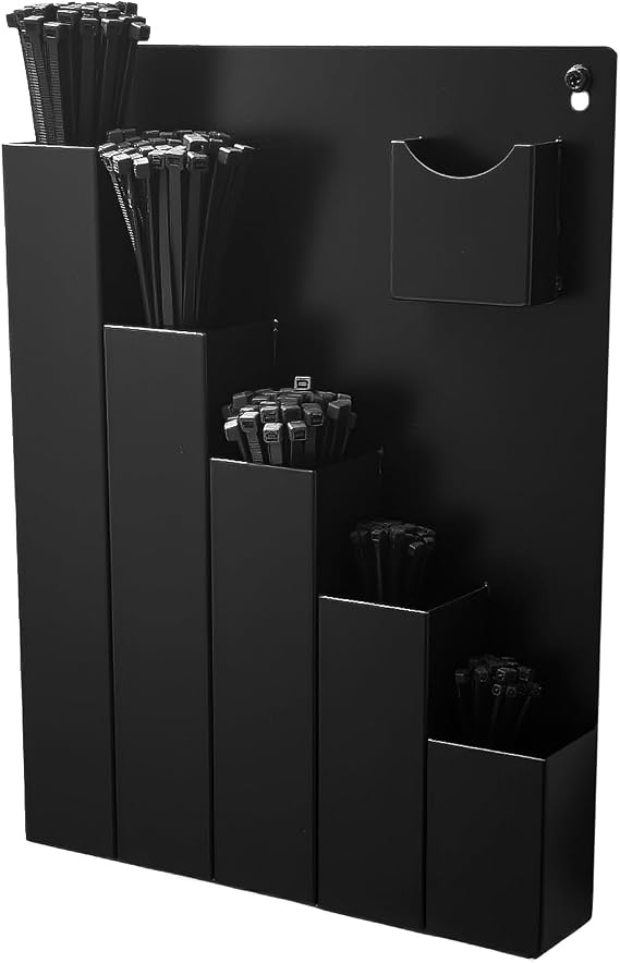 Cable Zip Tie Organizers Storage Wall Mount Rack Holder | Fit for Workshop Shed Toolgrid Shop Garage Home,Fit Various Lengths Zip Tie