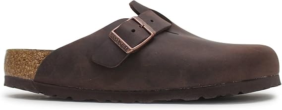 Birkenstock Unisex Boston Soft Footbed, Habana Oiled Leather, 43 M EU