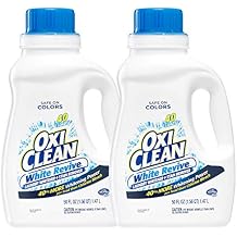 OxiClean Laundry Liquid Stain Remover, White Revive, 40 Loads, 50 Oz
