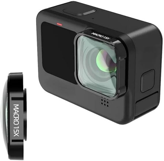 Coyktonty 15X Macro Lens for GoPro Hero 13/12/11/10/9, Vlog Shooting Additional Lens Accessories