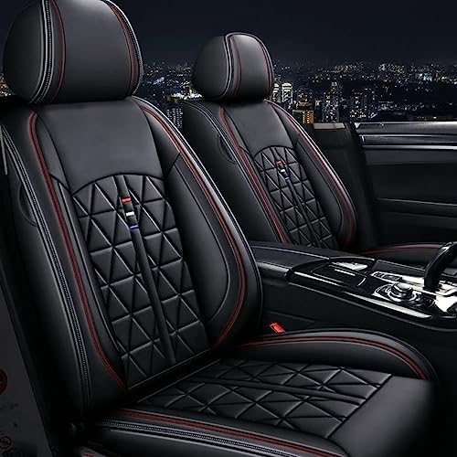 2 Pcs Universal PU Leather Front Car Seat Covers, For Hyundai Bayon Getz Ioniq IONIQ 5 Kona Santa FE Tucson i10 i20 i30 i40 i800 ix20 ix35, Car Seat Protectors, Auto Seat Cushions (for Hyundai)