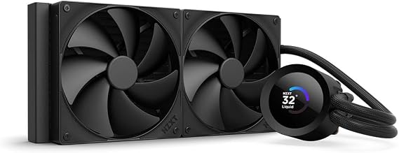 NZXT Kraken Plus 280 - AIO CPU Sıvı Soğutucu - 280mm Radyatör - 2 x F140P Fanlar - Özelleştirilebilir 1,54 inç Kare LCD - AMD® AM5, AM4 - Intel® LGA 1851/1700, 1200/115X - Siyah